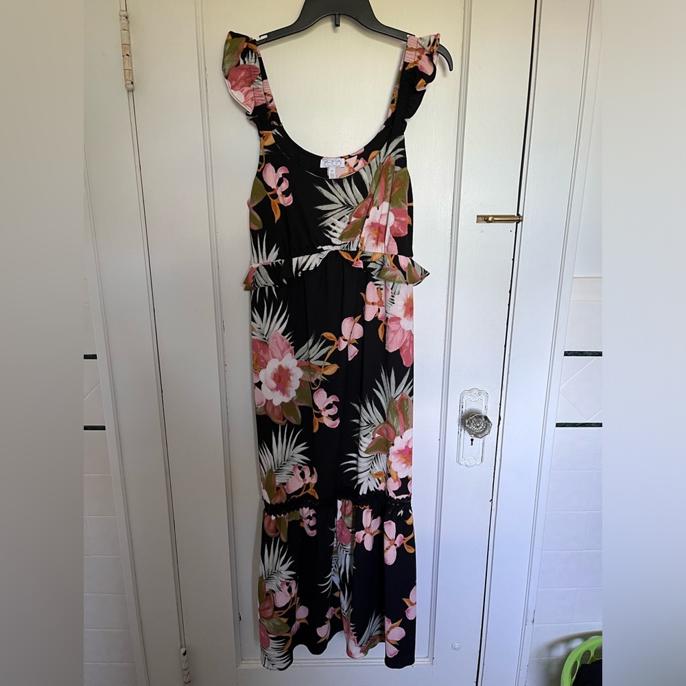 Long floral dress by Sofia Jeans, XL